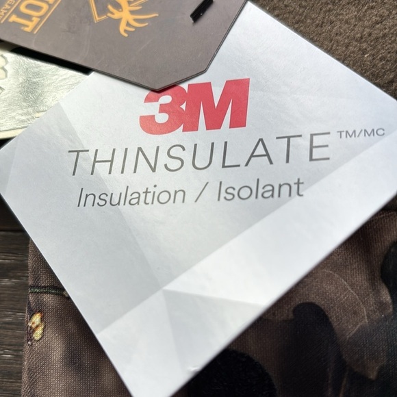 Mossy Oak Hot Shot 3M Thinsulate insulated camo, fingerless,fleece lined mittens - Picture 3 of 9